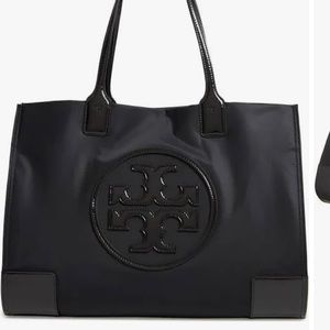 All black Tory Burch, tote purse